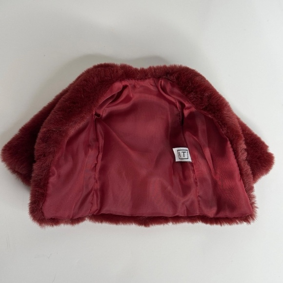 Burgundy Fur Coat Jacket Clubbing Night Away 12" Integrity Fashion Doll Royalty - Picture 2 of 6